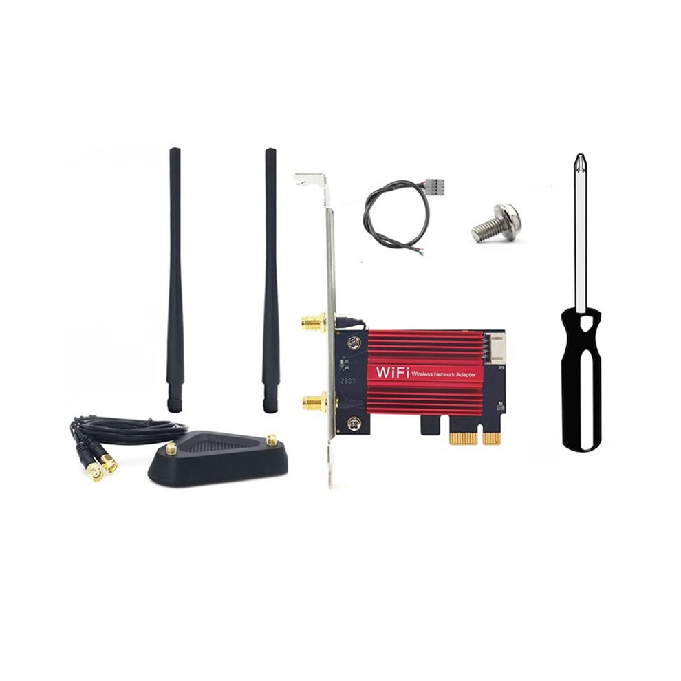 3000Mbps Wifi6 Ax200 Dual Band 2.4G/5Ghz Pcie Wireless Wifi Adapter 802.11Ac/Ax 5.2 Ax200ngw Card For Pc 6032474507970