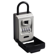 Security Hook Lock Boxes for House Key, Waterproof Outdoor Key Hider for House Key Storage, Resettable Code Key Box