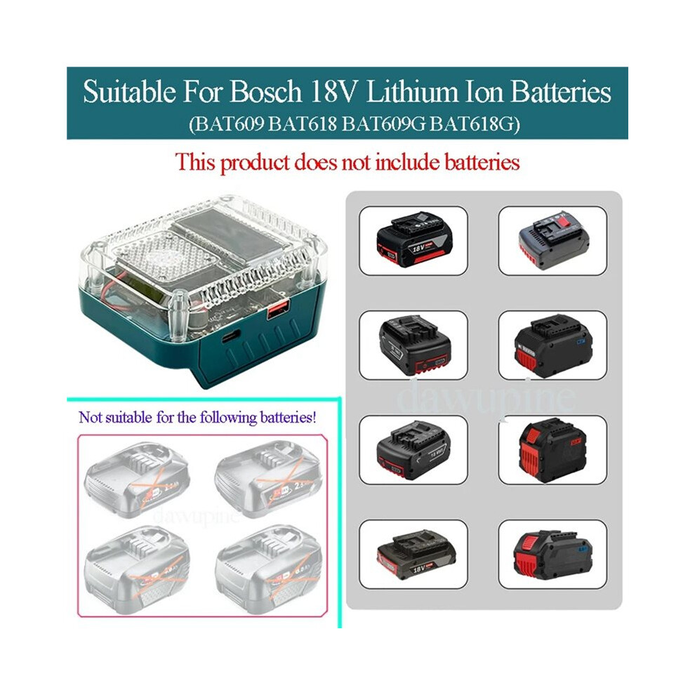 140W Digital Display Lithium Battery Adapter Converter For 18V Lithium Battery Charging Device 4714239716743