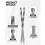 50 PCS 1/8 Inch Drywall Bit,Spiral Saw Tip Cutting Bits Tools with Box, Guide Point Cutting Bits for Use with Spiral Saw 2