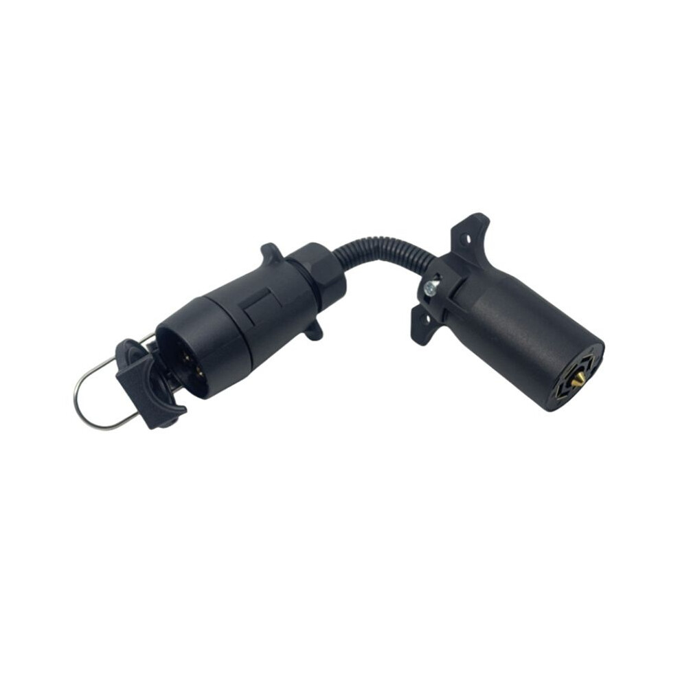 Trailer 7 Pin Round Socket Female Plug To 7 Way Blade Trailer Adapter Connector Adaptor Rv Parts Caravan Light 6033927079303