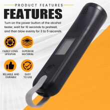 Breath Tester Quick Response High Accuracy Easy to Use Breath Analyzer Automatic Shutdown  5C for Wedding