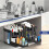 Under Sink Organizer Storage, Kitchen Organization Rack with Double Sliding Cabinet Drawers Multi-Purpose Storage Shelf 5