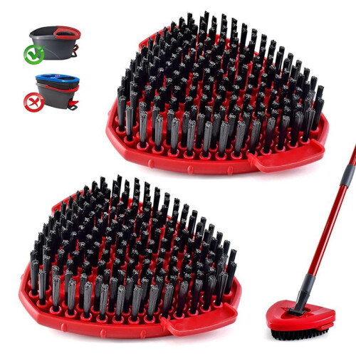 2pcs Scrubber Mop  for ,for , Spin Mop Scrub Brush  for  EasyWring 1-Tank 1