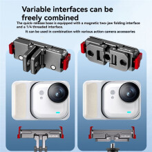 For Go Ultra Magnetic Quick Release Base Aluminum Alloy Extension Mount Adapter Holder Bracket Accessories
