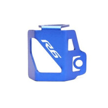 Blue CNC Aluminum Rear Brake Fluid Reservoir Guard Cover for Yamaha YZF R6 20002021