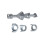 Front Left Right Door Lock Cylinder Repair Kit for  3 Series E90 E91 E92 E93 51217162425 51217162427 5