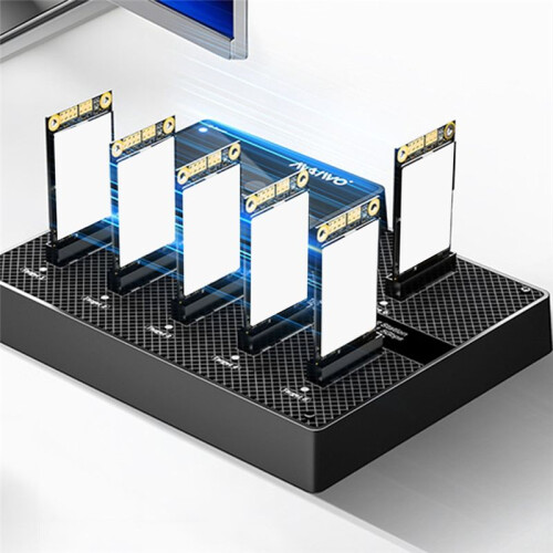 MAIWO Offline Clone 6 Bay M.2  SSD Enclosure Case Support USB 3.0 to M2  SSD Dock Station for M.2  SSD Disk EU Plug 2