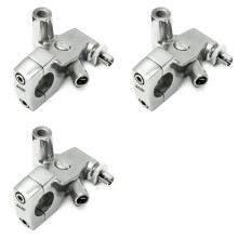 3st 25Mm 1Inch Motorfiets Koppelingshendel Mount Houder voor Shadow 600 VT750 Zilver Aluminium