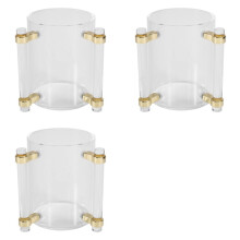 3X Hand Washing Cup Acrylic Washing Cup Hand Wash Cup with Two Acrylic Handles