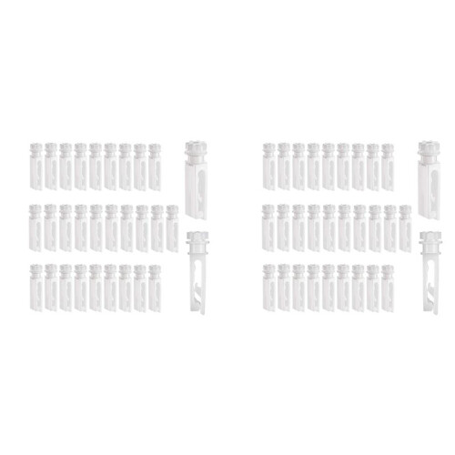 60Pcs Vertical Blind Stem Replacement White Stems for Vertical Window Blind Vertical Blind Carrier Stem