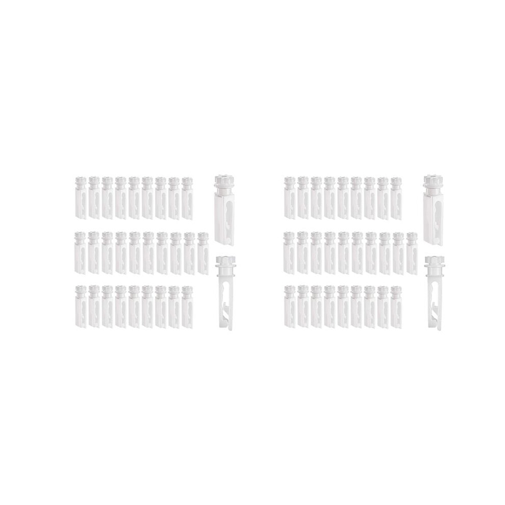 60Pcs Vertical Blind Stem Replacement White Stems For Vertical Window Blind Vertical Blind Carrier Stem 6032898156402