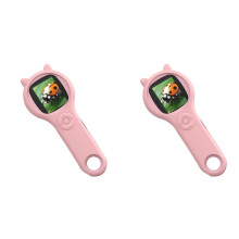 2X Microscópio para Crianças - Lupa Portátil Portátil Microscópio Digital para Crianças Brinquedos Científicos Educacionais Rosa