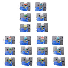 18PCS 12mm TZe131 TZe231 TZe431 TZe531 TZe631 TZe731 Lableing Tapes for P-Press PT-D210 PT-H110 PT-D600 Printers