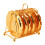 Series 12 Piece Roller Coaster  Drink Coaster Decorative Frame Non-Slip Metal Coaster with Pole Frame(Gold) 3