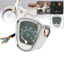 5X Retro TacHauster Drehzahlmesser KilometerzäHler Instrument für  Passport Cub C50 C70 C90 C70MK3 Universal Anzeigen