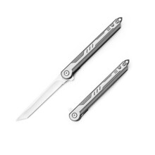 7Cr13MoV Stainless Steel Folding Pocket Knife, Safe Liner Lock EDC Knife with Clip for Camping and Survival