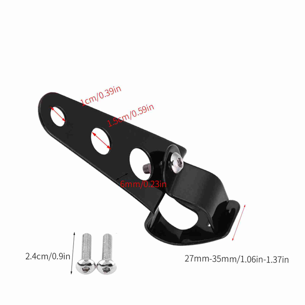 Motorcycle Headlight Bracket Stainless Steel Fork Support Â Small Stand Black 4981393739363