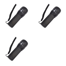 3X LED Flashlight 18650/AAA Battery LED Torch High Power Rechargeable Zoomable Lantern Waterproof