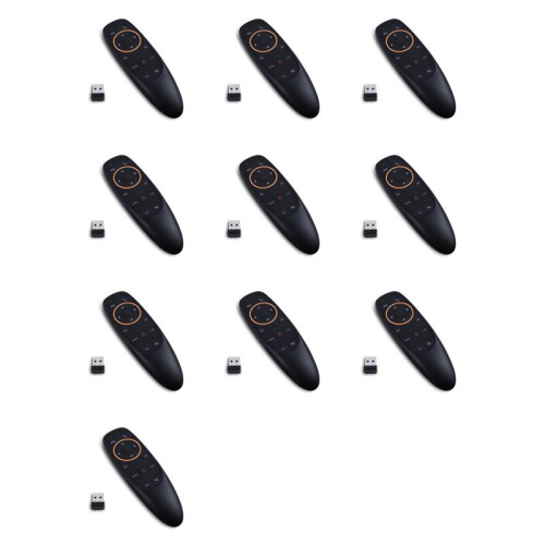10X G10S Air Mouse Voice Remote Control 2.4G USB Receiver for Android TV BOX PC Gyro Sensing  Wireless  Remote