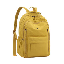 Lightweight Hiking Backpack with Laptop Compartment, Water‑Repellent Large Capacity Travel Daypack Yellow