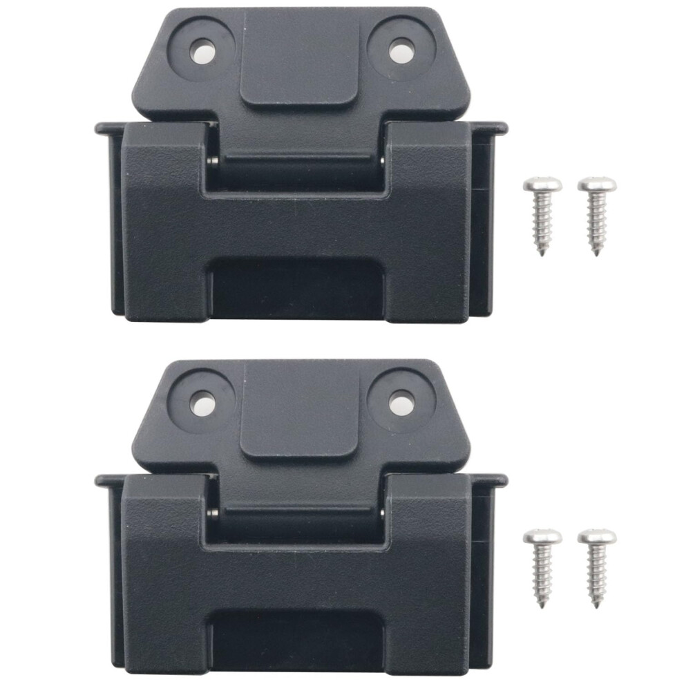 2Pcs Black Cooler Replacement Hinges With Screws For Coleman 25 52 72, Durable Plastic Easy Lid Restoration 9771547958086