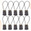 Premium Black Bamboo Lamp Holder Adapter E27 Waterproof 10pcs 2