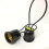 Premium Black Bamboo Lamp Holder Adapter E27 Waterproof 10pcs 5