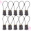 Premium Black Bamboo Lamp Holder Adapter E27 Waterproof 10pcs 7