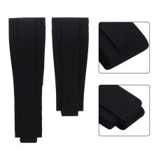 Black Silicone Watch Strap for Submariner 20mm Replacement Durable Band