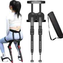 Adjustable Wearable Chair Invisible Chair with 5 Height Levels, Foldable Exoskeleton Seat for Camping and Standing Support
