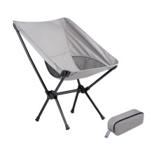 Lightweight Portable Camping Chair, Foldable Aluminum Frame with Breathable Mesh Back for Hiking Beach