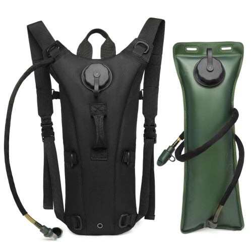 Hydration Backpack with 3L Water Bladder, LeakProof Valve, Adjustable Strap for Hiking and Running