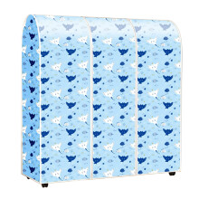 Clothes Rack Cover 130x50x150cm Dust Proof PEVA Garment Rack Dust Cover with Zipper for Closet Storage