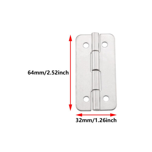 2PCS Stainless Steel Cooler Hinge Replacement with Screws, RustResistant, Quick DIY Installation 2