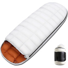 Lightweight Down Sleeping Bag for Camping and Hiking, Warm 3Season Design with Waterproof Nylon Shell