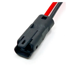 2 Pin Waterproof Connector Set for Motorcycle Electrical Wiring Harness, Male Plug with Cable, 10 Pcs