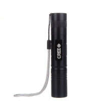 300 Lumen Rechargeable LED Flashlight, Mini Waterproof Torch with 5 Modes, Black
