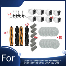 32 Pcs for X50 Ultra / X50 Master / L50 Pro Ultra / MOVA V50 Ultra Vacuum Ultra Durable Accessories
