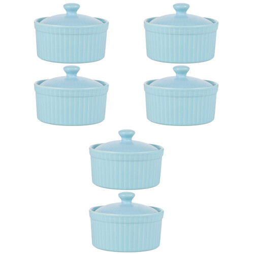 6St Keramische Lidded Ramekins Voor Pudding En Snacks 1