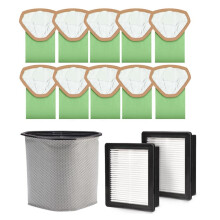 Replacement Filter Bag+Cloth Bag for ProTeam Super Pro 6, ProVac FS 6, GoFree Flex Pro II Vacuum Backpack Parts