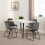 Seconique Marlow & Lukas Dining Set (X4 Chairs) Grey Velvet 1