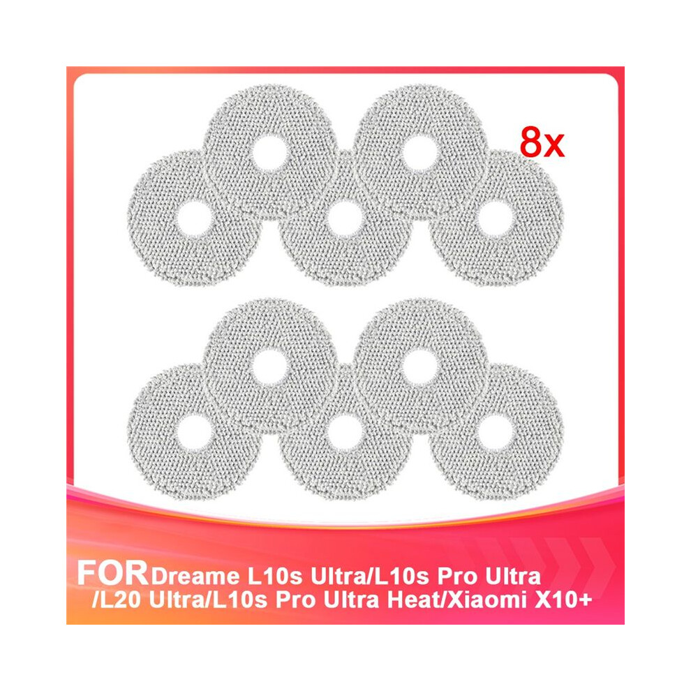 Pack Of 10 Mop For L10s Ultra/L10s Pro Ultra/L20 Ultra/L10s Pro Ultra Heat/ X10+ Vacuum Robot, Washable 4713936352193