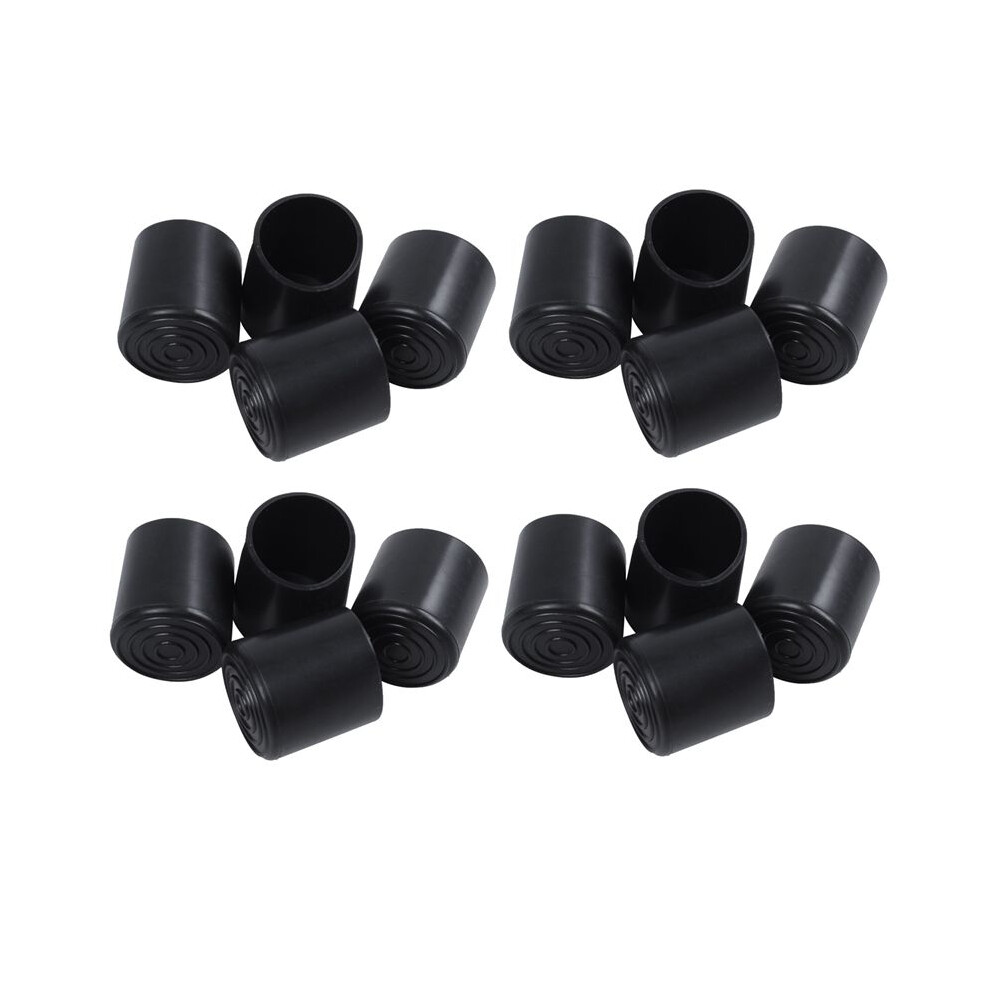Rubber Furniture Crutch Feet Stool Chair Leg Tip Pad 16Pcs Black 4713089178152