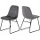 Seconique Marlow & Lukas Dining Set (X4 Chairs) Grey Velvet 7