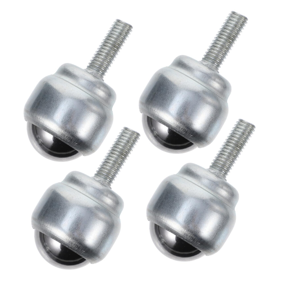 4Pcs Carbon Steel Ball Transfer Units With 360 Smooth Rotation, Screw Mounted Caster Wheels For Workbench 9330225438915