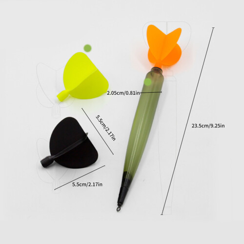 Aerodynamic Design Fishing Float Marker With Replaceable Head 2