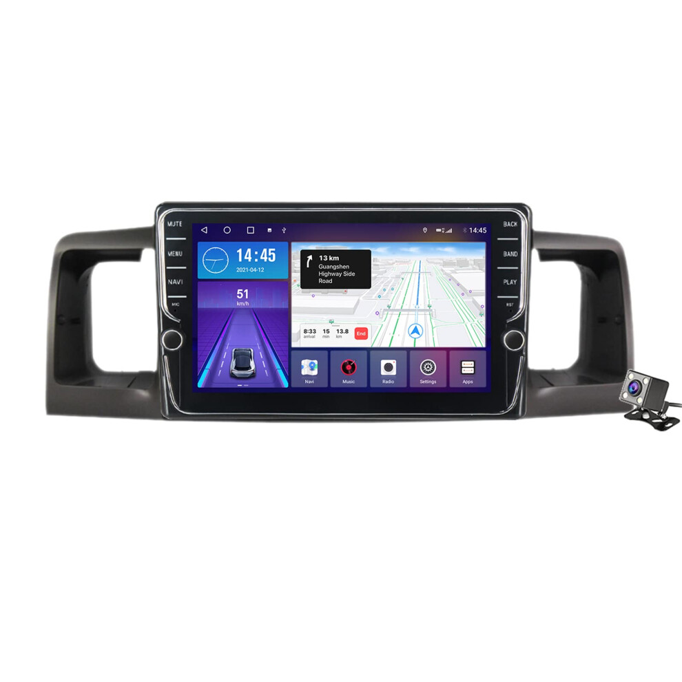 Android 11 Car Stereo For Toyota Corolla 2000Â2004, 9' Qled Touchscreen Car Radio With Dsp, Wireless Carplay & Android Auto, Bluetooth Swc 9351714585231