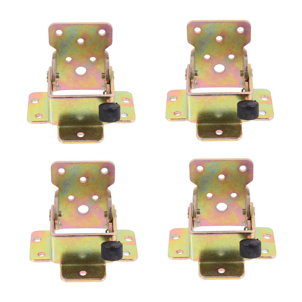 4Pcs Folding Table Leg Hinges With Selflocking Brackets Heavy Duty Iron Support For Desks And Furniture 9073542108399