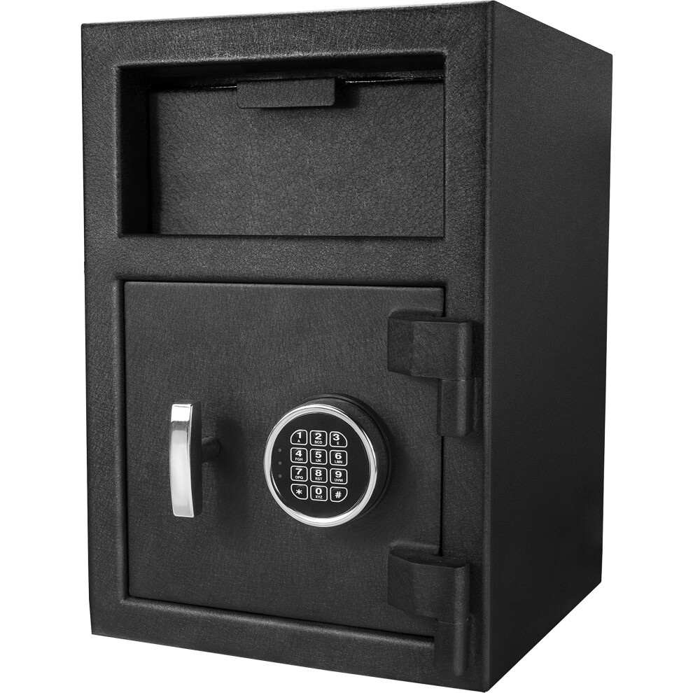 Deposit Safe With Digital Keypad Access, Front Load Drop Slot Steel Cash Deposit Box For Business 9073542108474